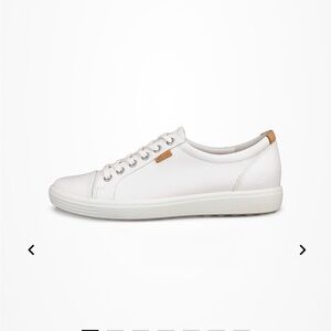Ecco Soft 7 White Leather Sneaker